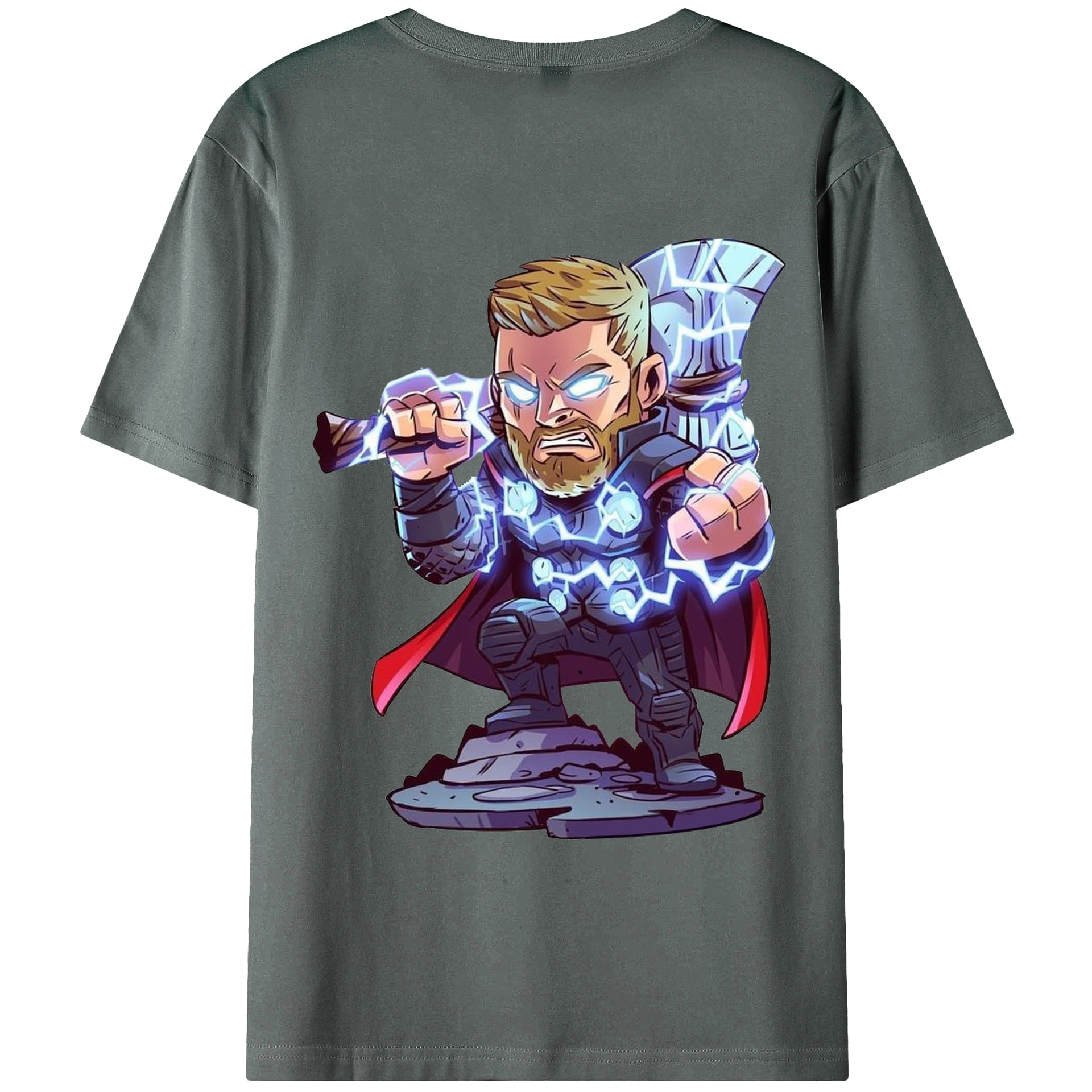 （画像用） アベンジャーズ The Avengers 綿100％ メンズ半袖Tシャツ（バックプリント） 通気性